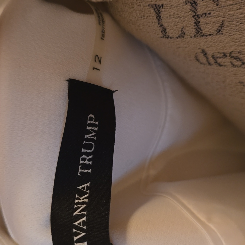 Ivanka Trump Classic Cream Blazer with Gold-tone Accents - Picture 4 of 8